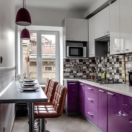 Romantic - центр львова , з видом на місто Apartamento *